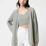 ALLSAINTS ππ Leanne Wool & Alpaca Blend Cardigan ~ Green Bay Sage Green XS NWT Photo 0