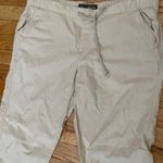 Eddie Bauer Linen Drawstring Straight trousers summer beach outdoor travel vacation wide tie Photo 1