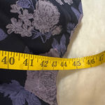 Elle  Navy and Lavender Floral Long Sleeve Dress Photo 5