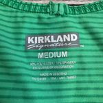 Kirkland Signature Womens Green Striped Racerback Athletic Tank Top M Med Medium Photo 5