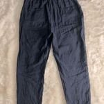 ZARA Boho  Navy Blue Linen Pants Photo 2