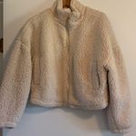 Francesca's Cream Sherpa Jacket Photo 0