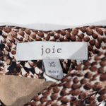 Joie NEW  Cedra B Silk Chiffon Halter Neck Cut Out  Natural Snake Python Blouse  Photo 1