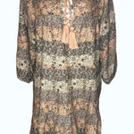 Natural Life ‎ Tiered Cotton Boho Hippie Dress Large Lightweight Sustainable NWOT Photo 0