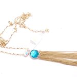 Kendra Scott Tae 14k Dichroic Glass Long Pendant Tassel Necklace NWT Photo 1