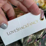 Love Shack Fancy Black And Gold Metallic Mercy Mini Dress in Midnight Vine Photo 9