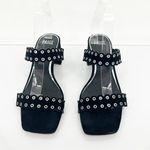 Paige Viera Grommet Suede Slide On
Heeled Sandals 9.5 Black Photo 1