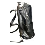 Moda Luxe  Convertible Black Leather Backpack Photo 3