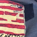 Baseball Shirt American Flag Stars Stripes Womens Medium Cotton Top Smoke Rise Photo 7