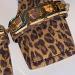 Good American sandals leopard ankle strap oversized chain 5.5 NEW
Brand new Photo 1