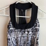 Lululemon  White Black Glacier Lace & Black Scoop Neck Tank Top Photo 6