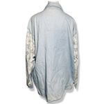 ⭐️Vintage 80’s GITANO Floral Denim Button Down Top Blue Size L Photo 2