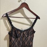 NWT Commense Size Small Lace Patchwork Cami Midi Dress Black Photo 5