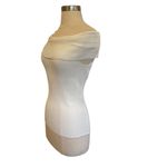 Maje  Rib Knit Bardot-Neck Top In White Size 2 Photo 2