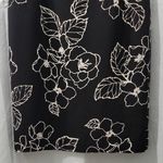 Amanda Smith  Black and Cream Floral Midi Dress Size 8 Photo 3