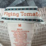 Flying Tomato Y2K Babydoll Mini Dress M Pink Embroidered Strappy Boho Festival Photo 9