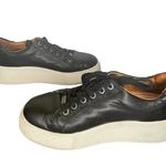 J Slides Womens Platform Sneaker Black leather Maya Lace up Sneaker SIZE 7.5 Photo 3