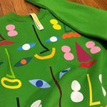 NWOT RCR KHOMENKO Colorful Graphic crewneck sweatshirt size L Ukraine concept Green Size L Photo 8