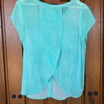We The Free  Free People Women's‎ Aqua Top Medium Photo 4