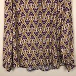 J. Jill Women’s Boho Leaf Print Mother of Pearl Button Photo 3