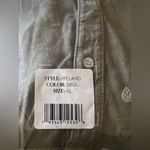 NIB Frank & Eileen Long Sleeve Playsuit Romper Jumpsuit Sage Green Sz XL Photo 5