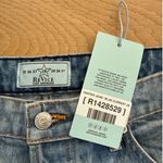 Revice Denim  Jeans Button Hems Wave Whiskers Hunter Size 28 Blue Current Photo 3