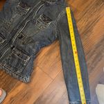 Old Navy Vintage Denim Jacket with Sherpa Lining Photo 12