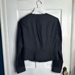 Doncaster Semi-Casual Navy Crew Neck Long Sleeve Full Hidden Zip Top W1837 Sz 6 Photo 7