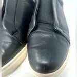 Halogen  Women’s Black Leather Athleisure Slip-On Sneakers Size 8.5 Photo 6