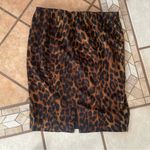 Lane Bryant  Skirt Womens 18 Brown Black Animal Print Boho Midi Artsy Car… Photo 2
