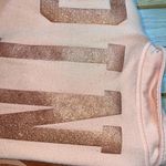 PINK - Victoria's Secret Pink Victoria’s Secret crew neck pullover sweatshirt sparkly pink/peach size XL​ Photo 8