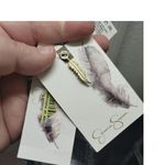 Jessica Simpson  NWT Size Large Navy Blue White Tiled Geo Swimwear Bikini Bottom Photo 5