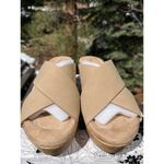 CL by Laundry NEW  Dream Day Wedge Nude Beige Sandals Women’s Size 7.5 Photo 1