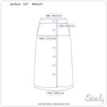 Christopher & Banks midi skirt denim 1980s button front Photo 1