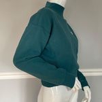 Champion Cropped Green Sweatshirt Small Photo 2