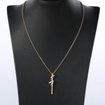 Carerra y Carerra 18k Yellow Gold & Diamond Tao Bamboo Stick Pendant Necklace Photo 0