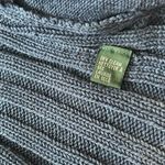 Ralph Lauren  Navy Silk Linen Blend Zip Up Knit Sweater Size Small Photo 6