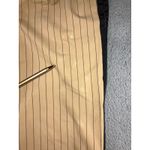 LA LIGNE Pinstripe Wide Leg Pants Women 1X Elastic Waist Plus Size Bleached Tan Photo 8