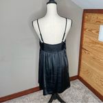 Wild Fable  Bra Cup Satin Slip Dress in Black Medium NWT Photo 5
