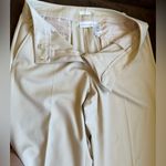 Liz Claiborne Audra Straight Leg Khaki Cream Dress Pants With Pockets Sz 10 Photo 6