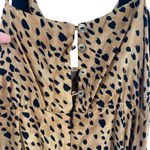Vix Women’s M Lassi Lyssa Crossover Mini Dress Cheetah Animal Print Mobwife New Brown Size M Photo 11