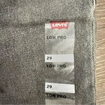 Levi's Womens Lo Pro Straight Leg Acid Wash Gray Splatter Jeans size 29 Photo 2