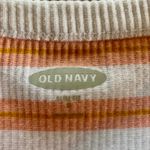 Old Navy Slim Orange Pink Striped Ribbed T-Shirt Womens Small Photo 7