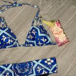 Nwt ruby yaya azer triangle slider rhinestone hip hugger bikini bottoms swimwear Photo 1