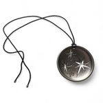 David Yurman   Cable Edge  Pendant Cord Necklace Holiday Ornament Silver Designer Photo 3