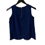 Madewell Denim Blue Jean Sleeveless Blouse Indigo Tank Top Vest Womens Blue XS Photo 3