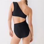 J.Crew NWT Cut Out Full Coverage One Piece Swimsuit with Buttons Navy- Size 18 Photo 1