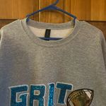 NFL Detroit lions Gray Grit football game day Sweater size large! Photo 2