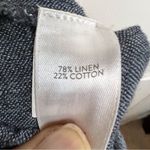 J.Jill Womens Linen Pull On Light Weight Pant Blue Pockets Career Wear Size XL Photo 5