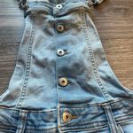 Celebrity Pink Light Blue Denim Overalls Photo 4